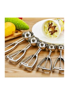 Generic Stainless Steel Ice Cream Spoon Silver 50mm  - Image 4