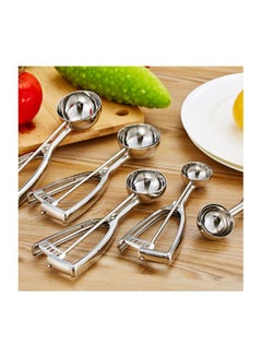 Generic Stainless Steel Ice Cream Spoon Silver 50mm  - Image 5