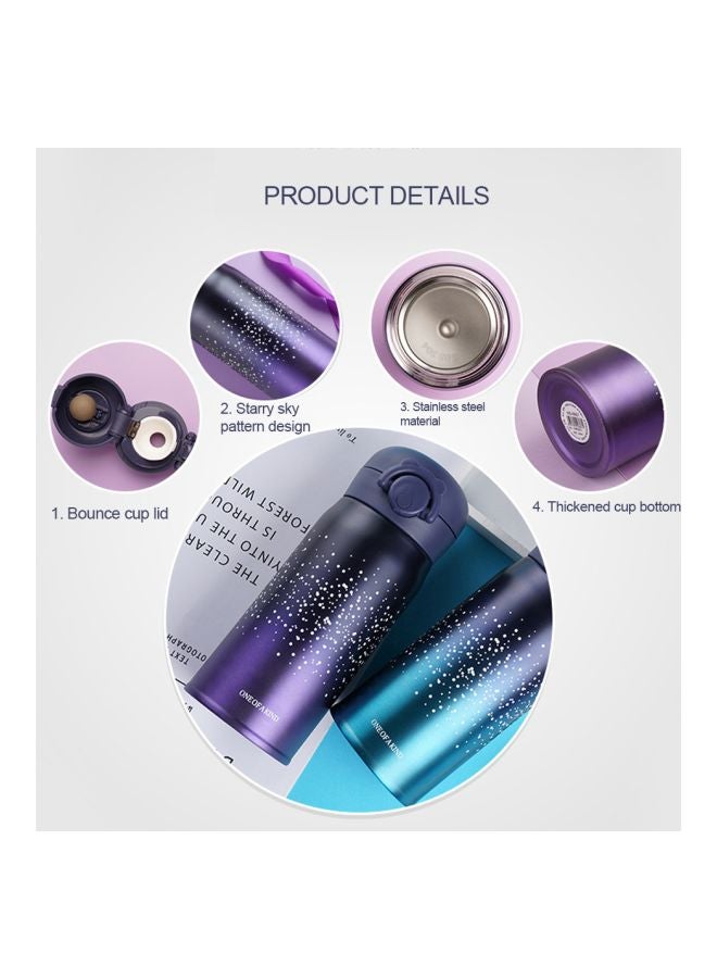 Stainless Steel Vacuum Insulation Flask Pink/Blue 500ml  - Image 3