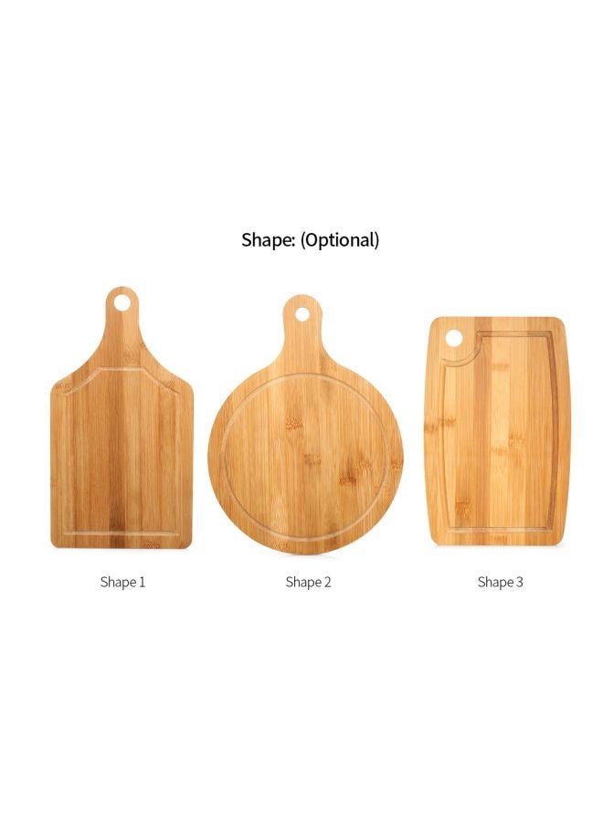 Bamboo Pizza Cutting Board Beige 33x18cm  - Image 3