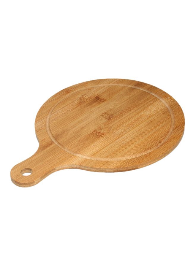 Bamboo Pizza Cutting Board Beige 32.5x24.5x1.9centimeter  - Image 1