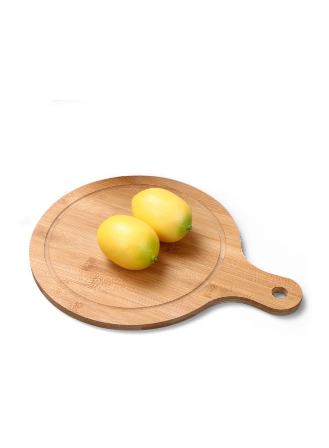 Bamboo Pizza Cutting Board Beige 32.5x24.5x1.9centimeter  - Image 3