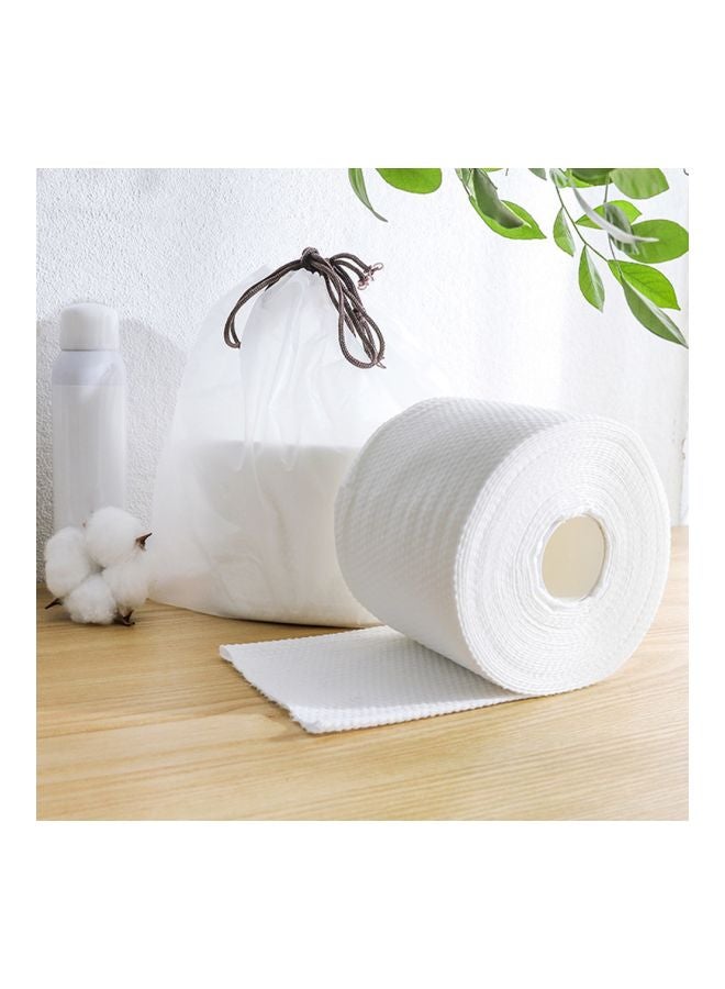 Cotton Towel With Storage Bag White 13x13x9.5cm  - Image 5