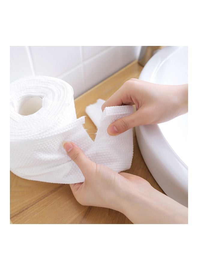 Cotton Towel With Storage Bag White 13x13x9.5cm  - Image 2