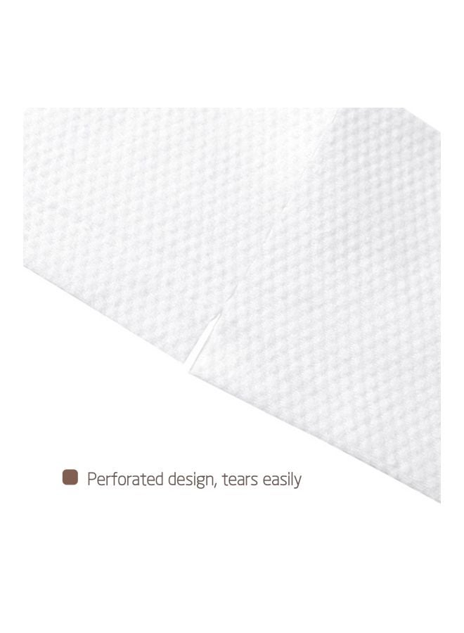 Cotton Towel With Storage Bag White 13x13x9.5cm  - Image 3