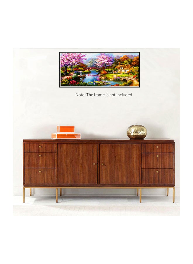 NAIYUE Scenery Pattern Hand Painting Multicolour 28.5x12inch  - Image 3