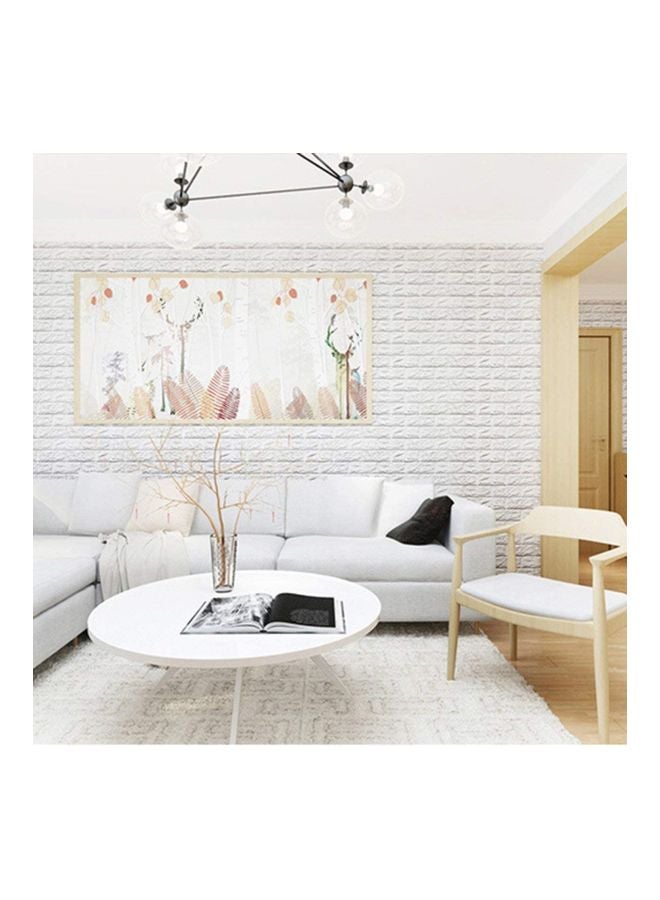 XIANGYU Decorative 3D Foam Wallpaper White 70x77x0.5cm  - Image 1