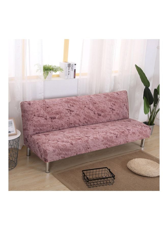 Polyester Armless Sofa Slipcover Brick Red 190cm - Image 2