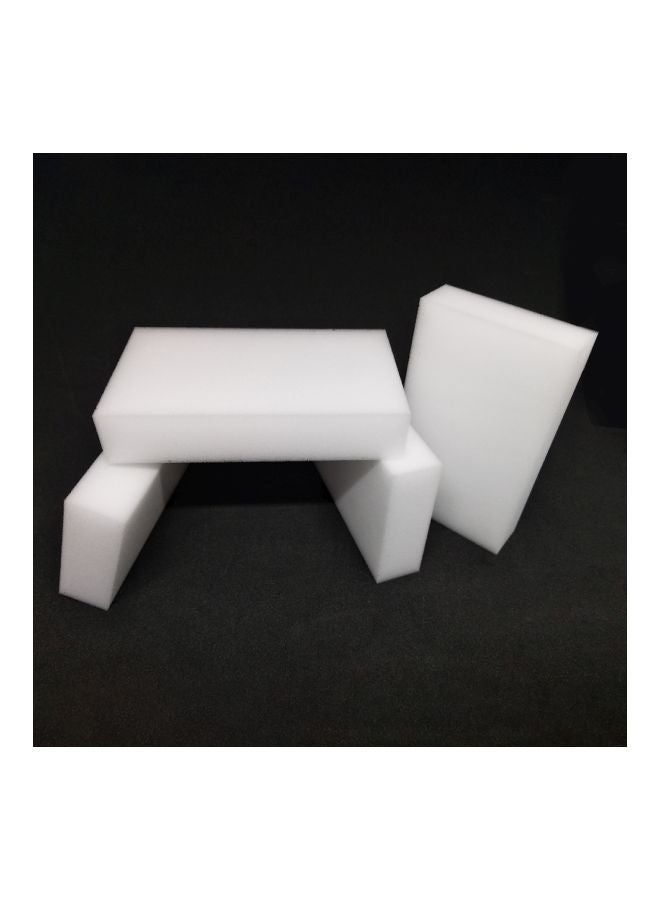 Pack Of 100 Magic Melamine Sponge Eraser White 50x24x10cm - Image 3