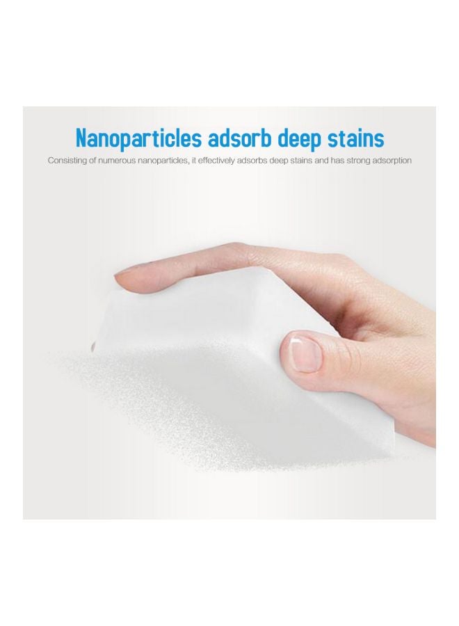 Pack Of 100 Magic Melamine Sponge Eraser White 50x24x10cm - Image 4