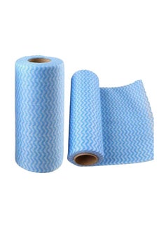 50-Piece Paper Napkin Roll Blue