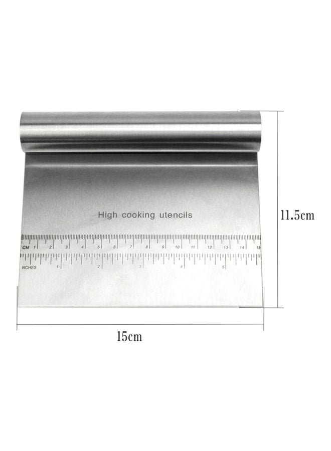 Stainless Steel Dough Cutter Silver 15x11.5centimeter  - Image 4