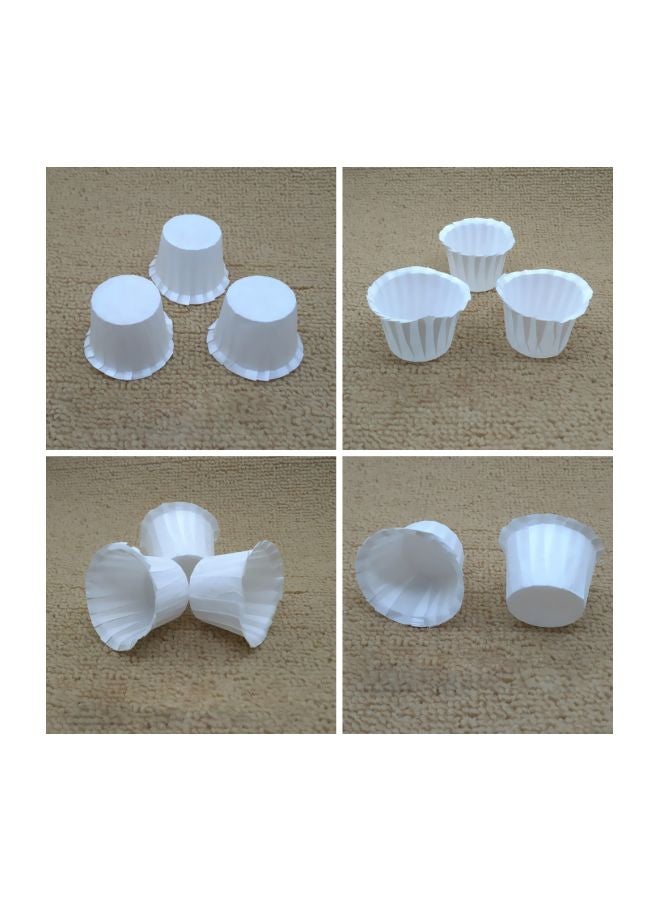 100-Piece Disposable Paper Filter Cup White 34x31.8mm - Image 3