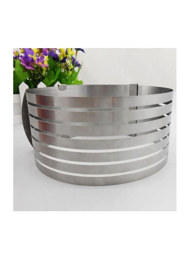 قطاعة الكيك من الستانلس ستيل فضي 25x9x25سم - Image 3