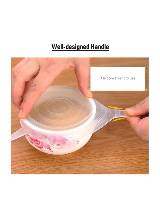 Generic 6-Piece Silicone Stretch Lid Set Clear  - Image 4