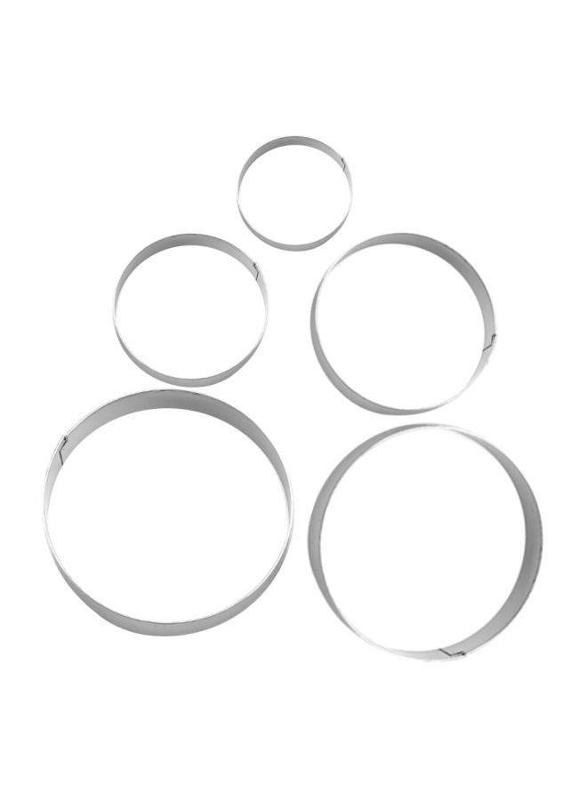 طقم قطاعات كوكيز من السيليكون مكونة من 16 قطعة فضي - Image 1