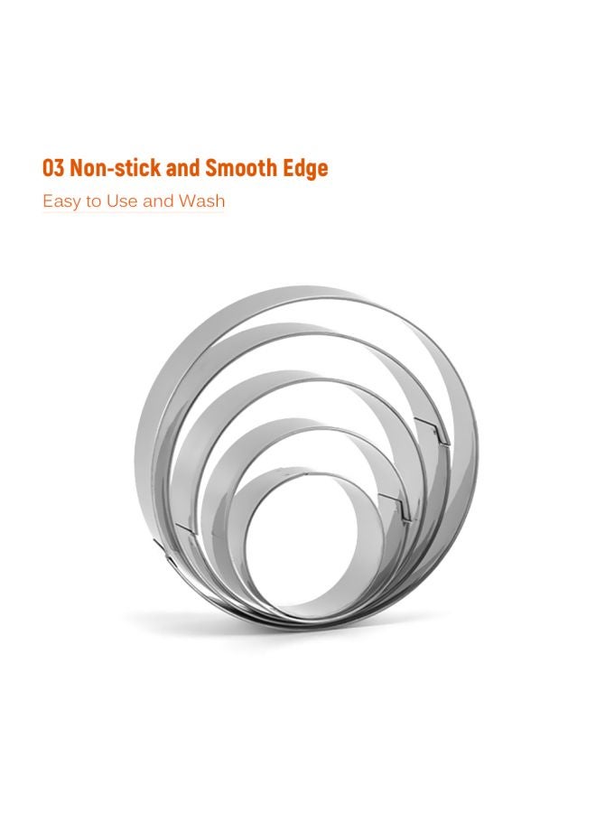 طقم قطاعات كوكيز من السيليكون مكونة من 16 قطعة فضي - Image 3