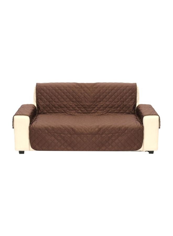 غطاء لأريكة قابل للعكس من البوليستر والمايكروفايبر بني 1.8x1.2متر - Image 1
