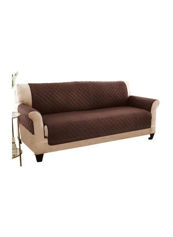غطاء لأريكة قابل للعكس من البوليستر والمايكروفايبر بني 1.8x1.2متر - Image 4