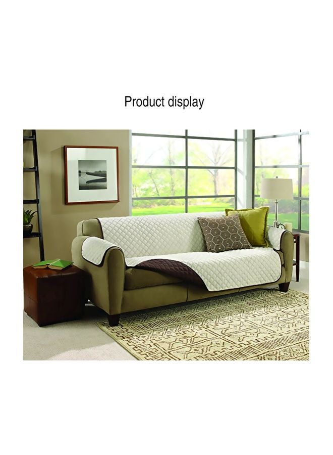 غطاء لأريكة قابل للعكس من البوليستر والمايكروفايبر بني 1.8x1.2متر - Image 5