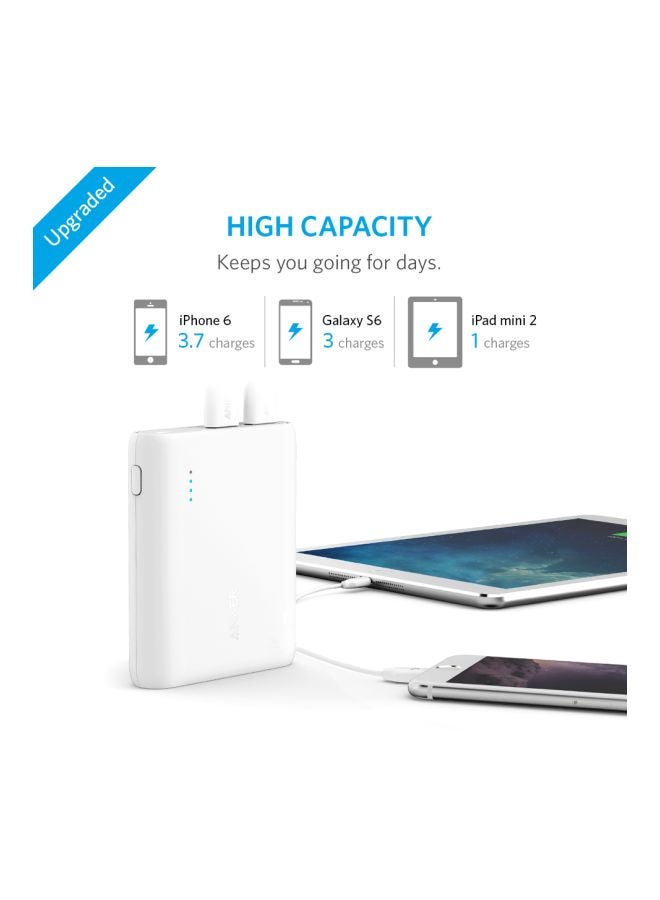 Anker - 10400.0 mAh PowerCore Power Bank White - Image 1