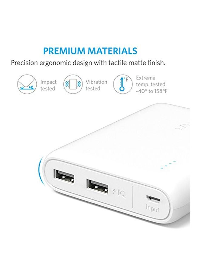 Anker - 10400.0 mAh PowerCore Power Bank White - Image 1