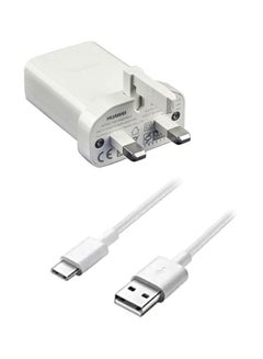 SuperCharge Adapter With USB-C Data Cable White