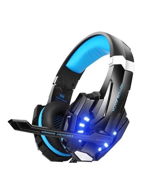 سماعات رأس سلكية للألعاب G9000 LED مزودة بميكروفون لأجهزة PS4/PS5/XOne/XSeries/NSwitch/PC