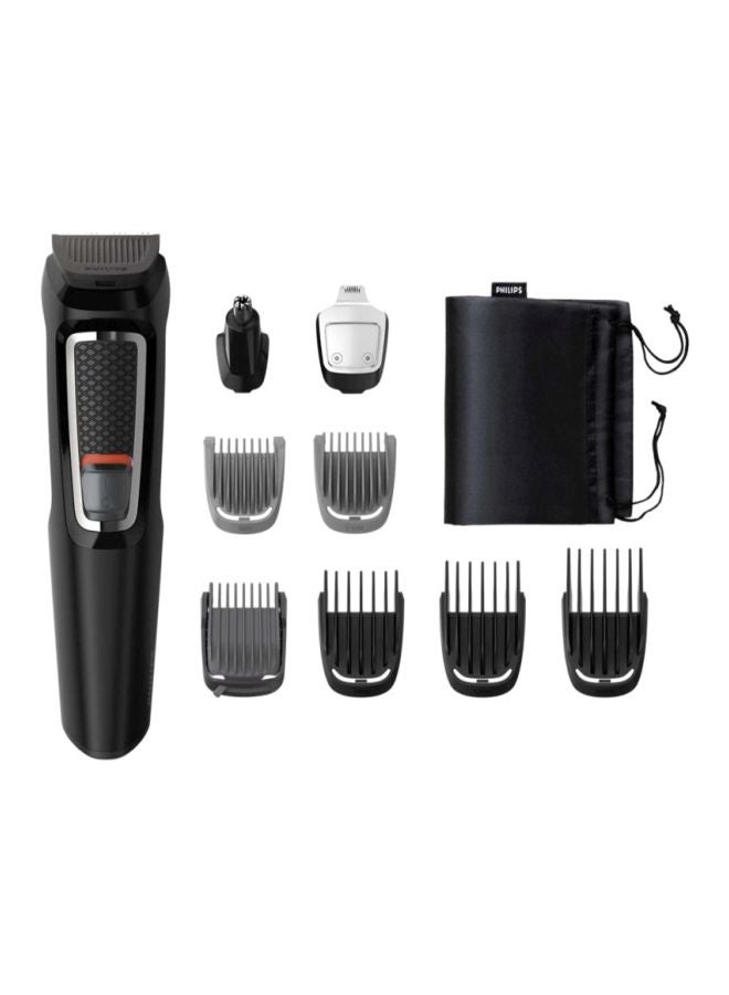 Philips 10-Piece Series 3000 Multi Grooming Hair Trimmer Kit Black/Grey/Silver - Image 1