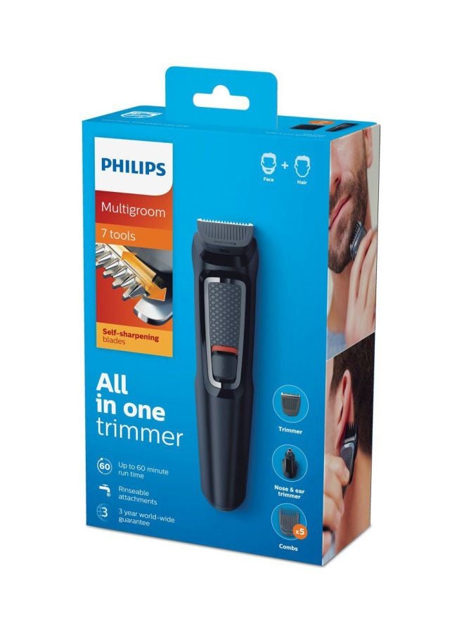 Philips 10-Piece Series 3000 Multi Grooming Hair Trimmer Kit Black/Grey/Silver - Image 2