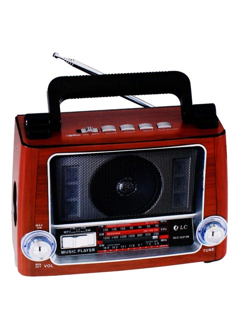 Mini Bluetooth Radio Speaker Brown/Black/Silver