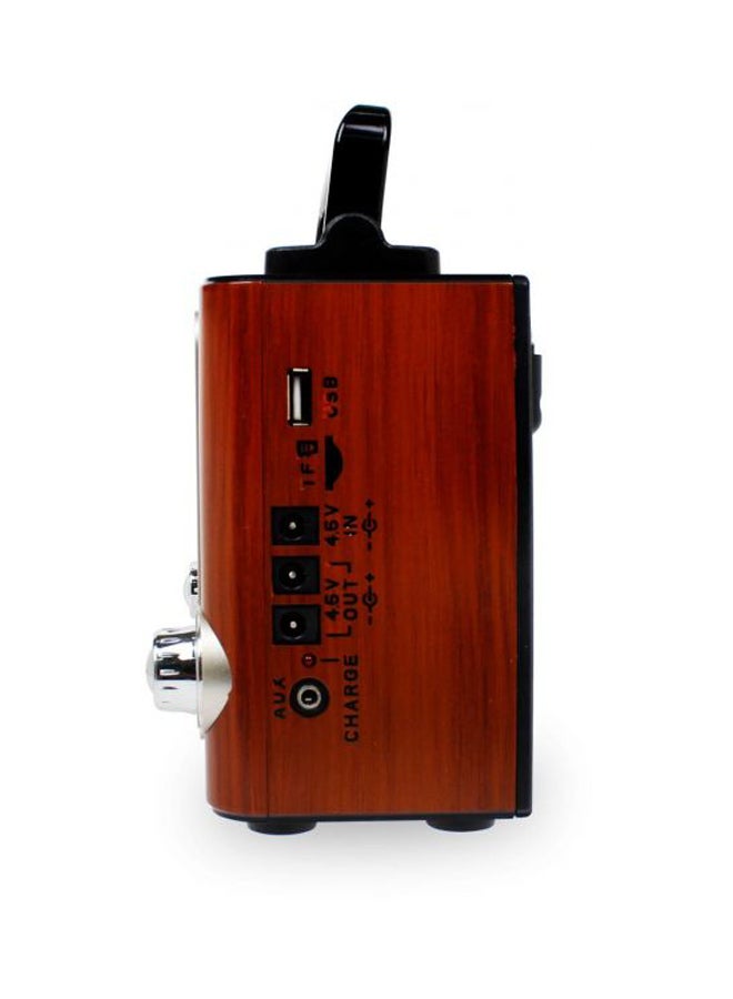 Mini Bluetooth Radio Speaker Brown/Black/Silver