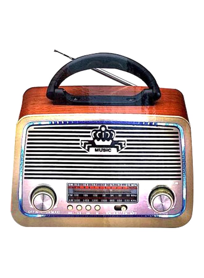 DLC Mini Bluetooth Radio Speaker Brown/Black/Silver  - Image 1