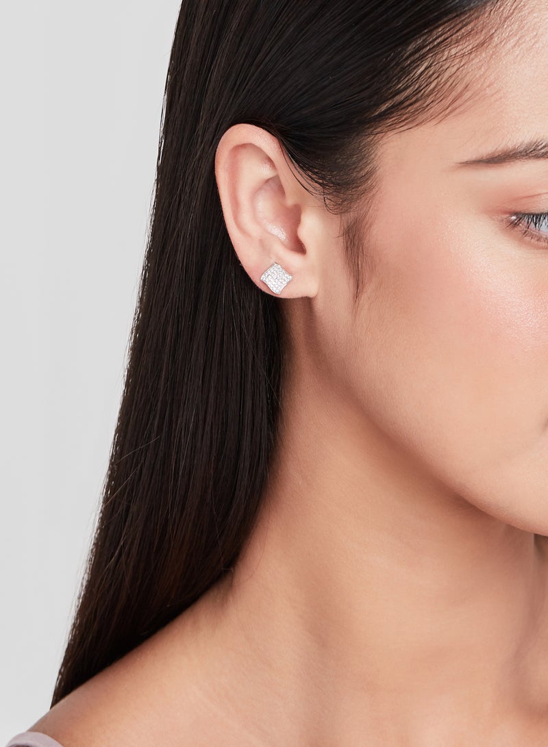 أناكا أقراط من الذهب عيار 18 قيراط، مرصعة بالألماس - Image 3