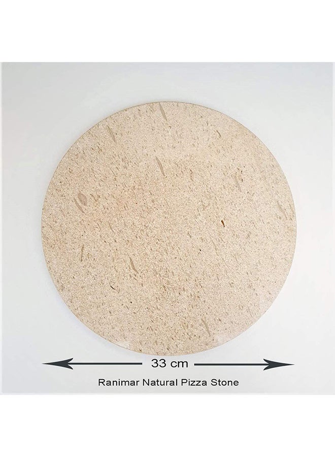 Pizza Natural Stone beige 33 cm diameter, 2 cm thickcm