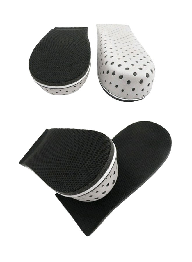 OUTAD - Pair of Memory Foam Half Insoles Cushion Pads Black/Grey - Image 1