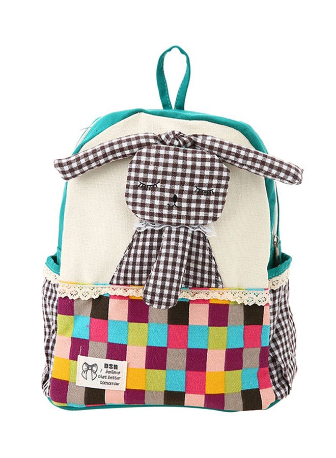 Cute Cartoon Rabbit School Backpack Multicolour  - Image 1