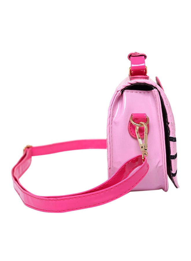 OUTAD - Adjustable Straps Crossbody Bag Light Pink - Image 1