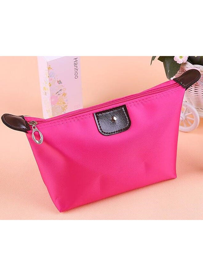 OUTAD - Nylon Zipper Cosmetic Bag Pink - Image 1