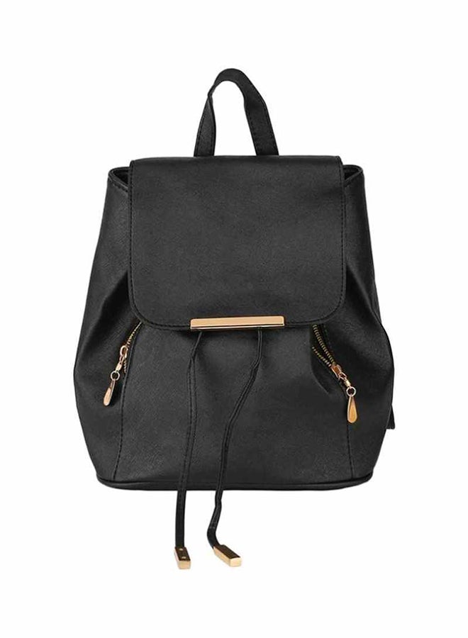 OUTAD Leather Backpack Black  - Image 1