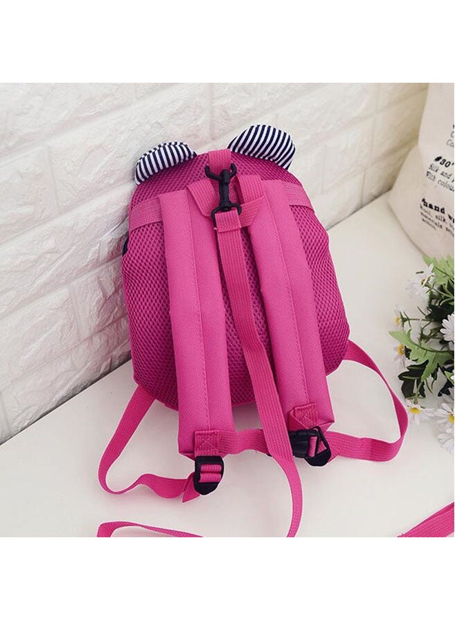 أوتاد حقيبة ظهر للأطفال بتصميم على شكل دب وردي - Image 2