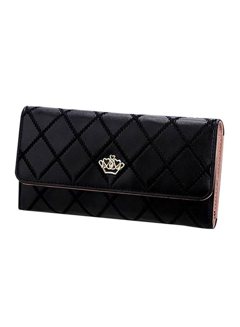 Multifunctional Leather Wallet Black