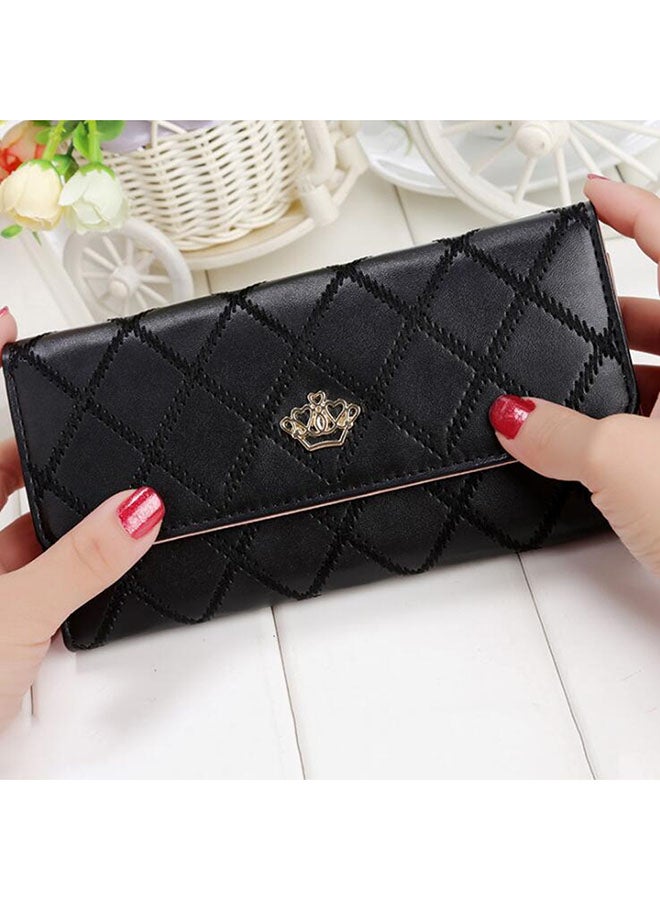 OUTAD - Multifunctional Leather Wallet Black - Image 1