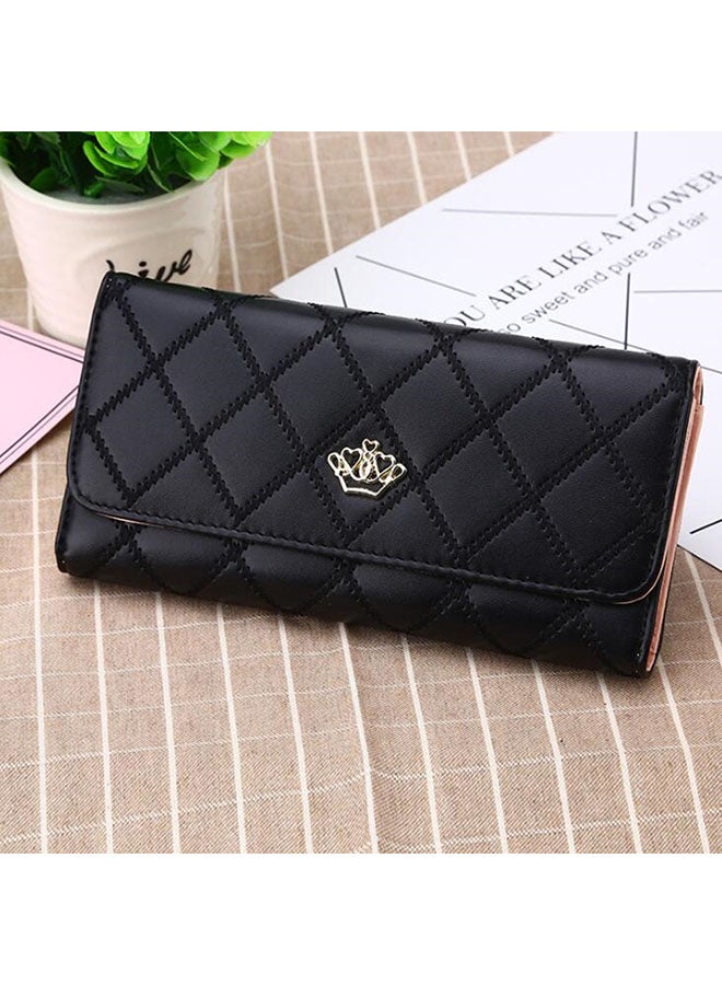 OUTAD - Multifunctional Leather Wallet Black - Image 1