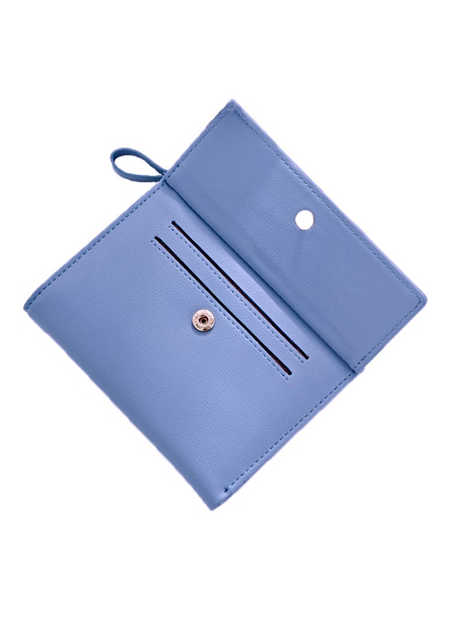 OUTAD Multifunctional Leather Wallet Blue  - Image 2