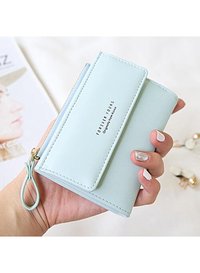 OUTAD Multifunctional Leather Wallet Light Green - Image 3