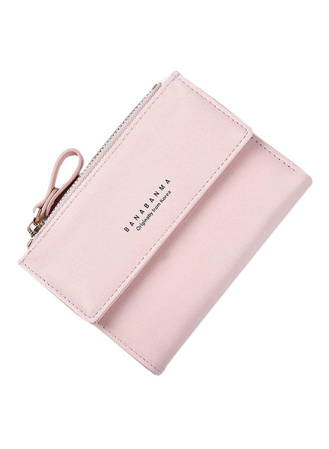 OUTAD Multifunctional Leather Wallet Light Pink  - Image 1