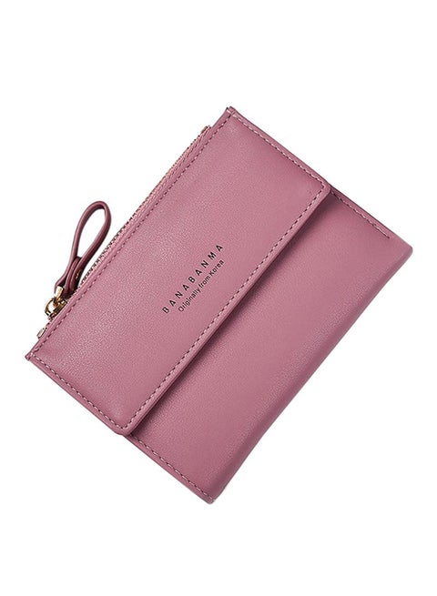 Multifunctional Leather Wallet Light Purple