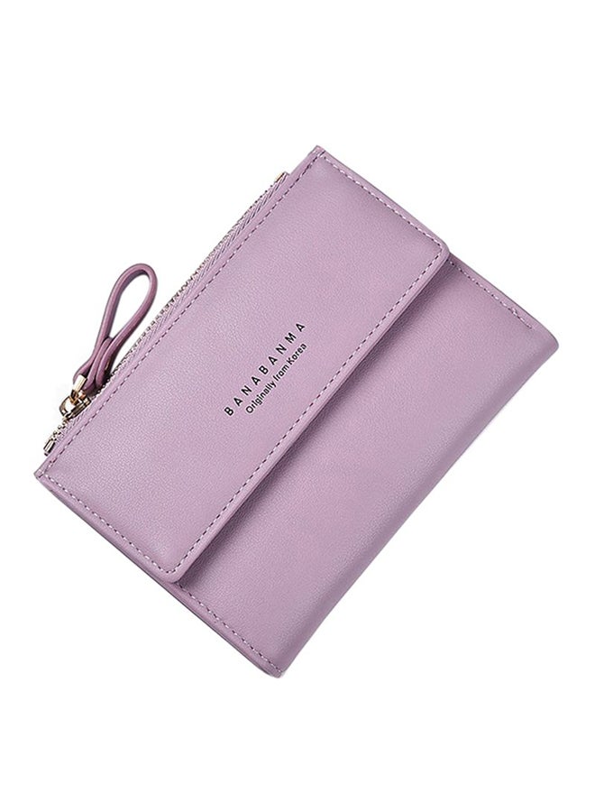 أوتاد محفظة جلدية متعددة الوظائف ارجواني فاتح - Image 1