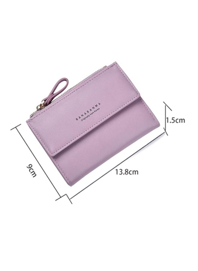 أوتاد محفظة جلدية متعددة الوظائف ارجواني فاتح - Image 3